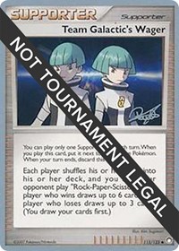 Team Galactic's Wager - 2008 (Paul Atanassov) 115/123 World Championship Decks Pokémon card