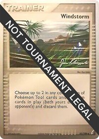 Windstorm - 2008 (Jason Klaczynski) 85/100 World Championship Decks Pokémon card