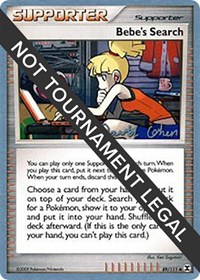 Bebe's Search - 2009 (David Cohen) 89/111 World Championship Decks Pokémon card