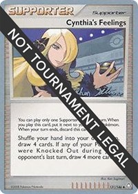 Cynthia's Feelings - 2009 (Stephen Silvestro) 131/146 World Championship Decks Pokémon card