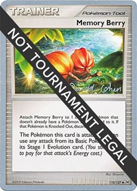 Memory Berry - 2009 (David Cohen) 110/127 World Championship Decks Pokémon card