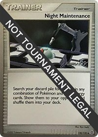 Night Maintenance - 2009 (Jason Martinez) 120/132 World Championship Decks Pokémon card
