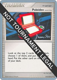 Pokedex (HANDY910is) - 2009 (Jason Martinez) 114/127 World Championship Decks Pokémon card