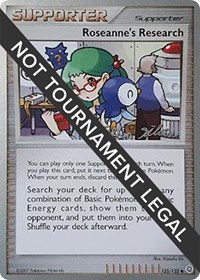 Roseanne's Research - 2009 (Stephen Silvestro) 125/132 World Championship Decks Pokémon card