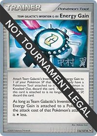 Team Galactic's Invention G-101 Energy Gain - 2009 (Tsubasa Nakamura) 116/127 World Championship Decks Pokémon card