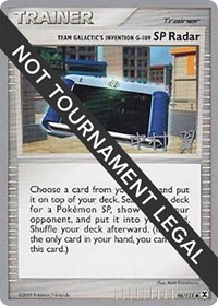 Team Galactic's Invention G-109 SP Radar - 2009 (Tsubasa Nakamura) 96/111 World Championship Decks Pokémon card