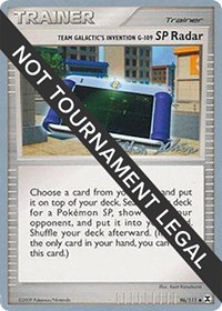 Team Galactic's Invention G-109 SP Radar - 2009 (Stephen Silvestro) 96/111 World Championship Decks Pokémon card