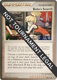 Bebe's Search - 2010 (Yuka Furusawa) 89/111 World Championship Decks Pokémon card