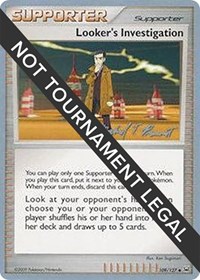 Looker's Investigation - 2010 (Michael Pramawat) 109/127 World Championship Decks Pokémon card