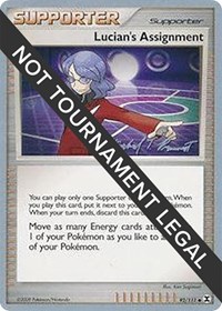 Lucian's Assignment - 2010 (Michael Pramawat) 92/111 World Championship Decks Pokémon card