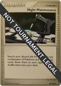 Night Maintenance - 2010 (Michael Pramawat) 120/132 World Championship Decks Pokémon card