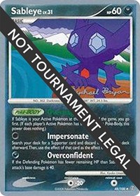 Sableye - 2010 (Mychael Bryan) 48/100