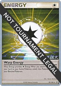 Warp Energy - 2010 (Yuta Komatsuda) 95/100 World Championship Decks Pokémon card