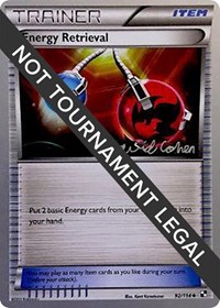 Energy Retrieval - 2011 (David Cohen) 92/114 World Championship Decks Pokémon card