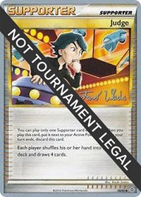 Judge - 2011 (Gustavo Wada) 78/95 World Championship Decks Pokémon card