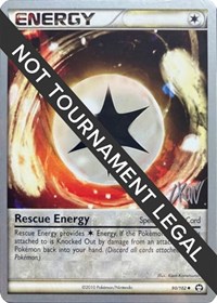 Rescue Energy - 2011 (Christopher Kan) 90/102 World Championship Decks Pokémon card