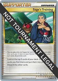 Sage's Training - 2011 (Christopher Kan) 77/90 World Championship Decks Pokémon card