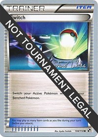Switch - 2011 (Gustavo Wada) 104/114 World Championship Decks Pokémon card