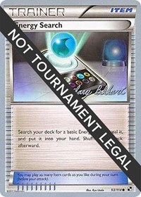 Energy Search - 2012 (Zachary Bokhari) 93/114 World Championship Decks Pokémon card
