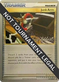 Junk Arm - 2012 (Zachary Bokhari) 87/102 World Championship Decks Pokémon card