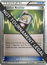 Random Receiver - 2012 (Chase Moloney) 99/108 World Championship Decks Pokémon card