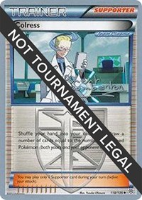 Colress - 2013 (Clement Lamberton) 118/135 World Championship Decks Pokémon card