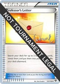 Professor's Letter - 2014 (Andrew Estrada) 123/146 World Championship Decks Pokémon card