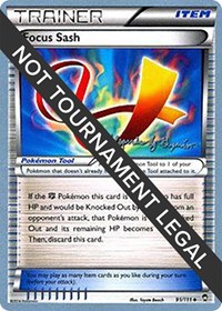 Focus Sash - 2015 (Alejandro Ng-Guzman) 91/111 World Championship Decks Pokémon card