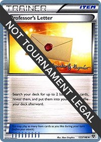 Professor's Letter - 2015 (Alejandro Ng-Guzman) 123/146 World Championship Decks Pokémon card