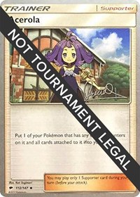 Acerola - 2017 (Diego Cassiraga) 112/147 World Championship Decks Pokémon card