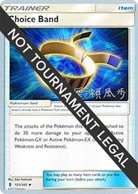 Choice Band - 2017 (Kabu Fukase) 121/145 World Championship Decks Pokémon card