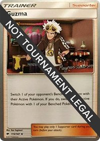 Guzma - 2018 (Magnus Pedersen) 115/147 World Championship Decks Pokémon card