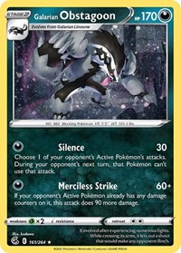 Galarian Obstagoon (Cosmos Holo) 161/264