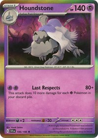 Houndstone 106/198 · Reverse Holo