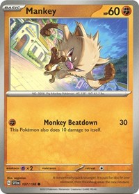 Mankey 107/198 · Reverse Holo