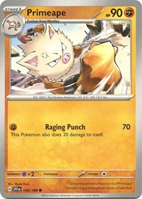 Primeape 108/198 · Reverse Holo