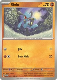 Riolu 112/198 · Reverse Holo
