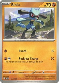 Riolu 113/198 · Reverse Holo