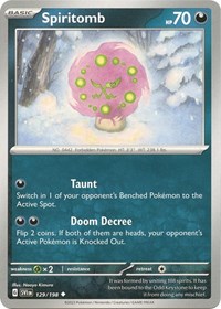 Spiritomb 129/198 · Reverse Holo