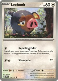 Lechonk 154/198 · Reverse Holo