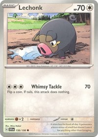 Lechonk 156/198 · Reverse Holo