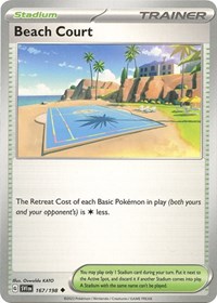 Beach Court 167/198 Scarlet & Violet Base Set Reverse Holo Pokémon card