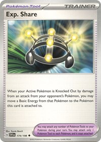 Exp. Share 174/198 Scarlet & Violet Base Set Reverse Holo Pokémon card