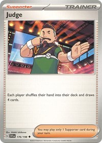 Judge 176/198 Scarlet & Violet Base Set Reverse Holo Pokémon card