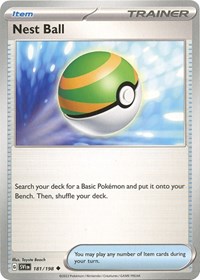 Nest Ball 181/198 Scarlet & Violet Base Set Reverse Holo Pokémon card