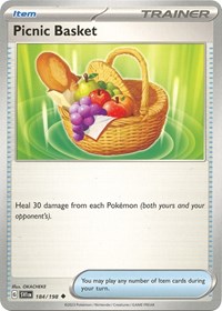 Picnic Basket 184/198 Scarlet & Violet Base Set Reverse Holo Pokémon card