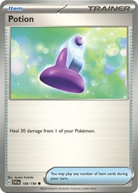 Potion 188/198 Scarlet & Violet Base Set Reverse Holo Pokémon card