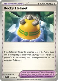 Rocky Helmet 193/198 Scarlet & Violet Base Set Reverse Holo Pokémon card