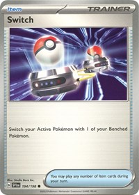 Switch 194/198 Scarlet & Violet Base Set Reverse Holo Pokémon card