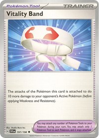Vitality Band 197/198 Scarlet & Violet Base Set Reverse Holo Pokémon card